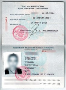 Вид на жительство в России документы