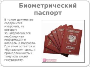 биометрический паспорт