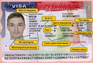 номер американской визы