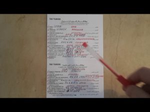 Миграционная карта в Тунис