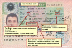 типы шенгенских виз
