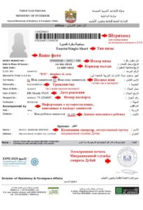 документов для визы оаэ