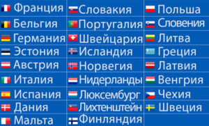 Список стран шенгенской зоны